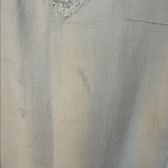 ✨ 1940s Silk V-Neck Shift Dress w/ Beaded Lace Trim - Picture 13 of 13